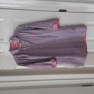 Tizzie Blue, Pink & White Tunic Top
